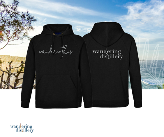 Wandering Distillery Blue Hoodie