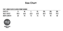 Unisex Hoodie (Grey) Size Chart